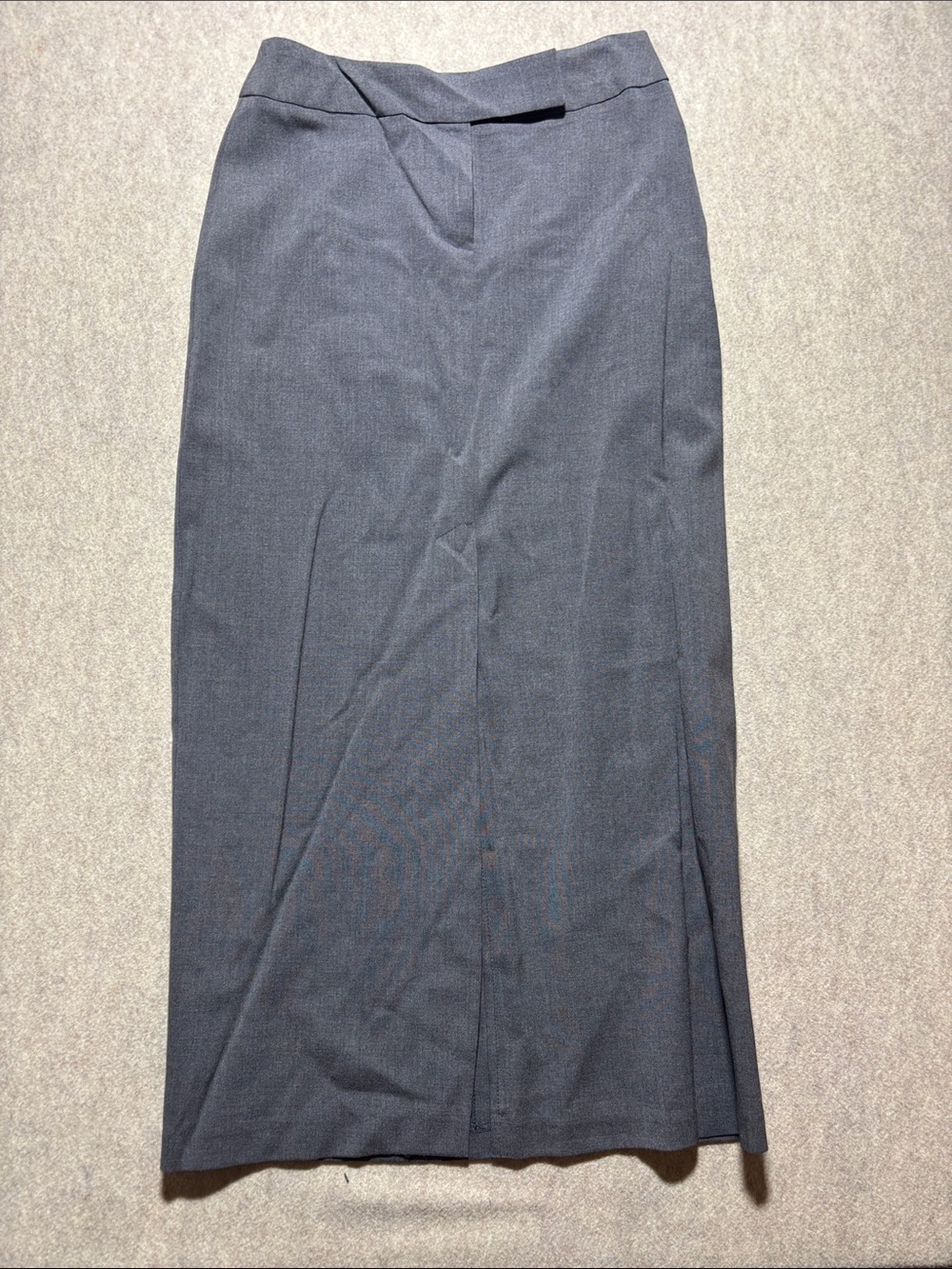Hillard & Hanson LongLength Suit Skirt Size 4 Polyester Blend Front Slit (18)